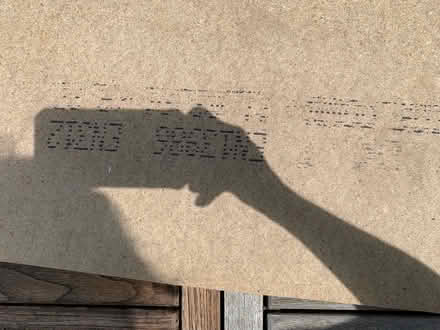 Photo of free chipboard cut two sides (Blagdon BS40) #1