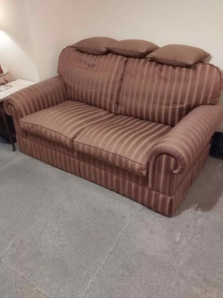 Photo of free Brown Striped Sofa (Northgate RH10) #2
