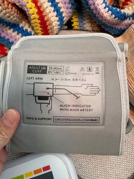 Photo of free two blood pressure cuffs (Ballard) #4