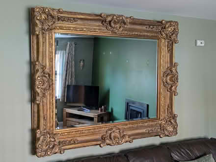 Photo of free Gold antique -style wall-hanging Mirror (Knockmore BT28) #1
