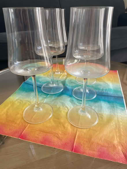 Photo of free 6 fine crystal red wine glasses from John Lewis (Seven Dials BN1) #1