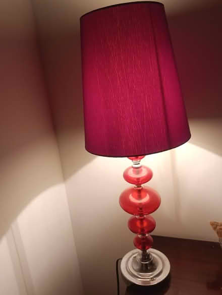 Photo of free Two maroon lamps (Penrith CA11) #1