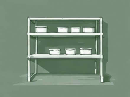 Photo of free Steel garage shelves (Lye Valley OX3) #1