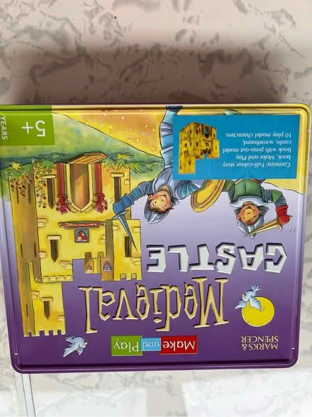 Photo of free M&S medieval castle activity tin (Westbrook WA5) #1