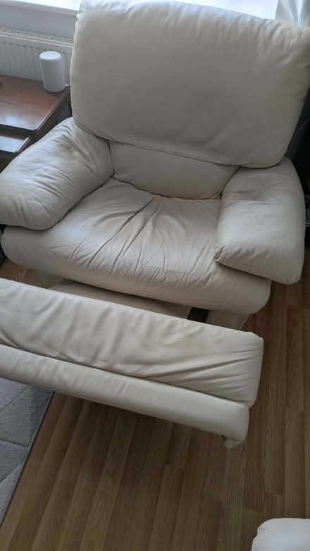 Photo of free Leather reclining sofa and two armchairs (Oswestry SY11) #3