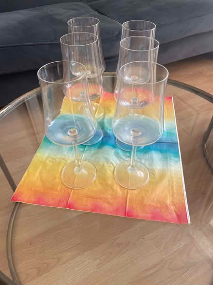 Photo of free 6 fine crystal red wine glasses from John Lewis (Seven Dials BN1) #2