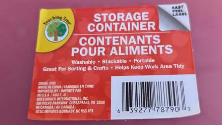 Photo of free Six small plastic storage boxes (Santa Clara near Great America) #4