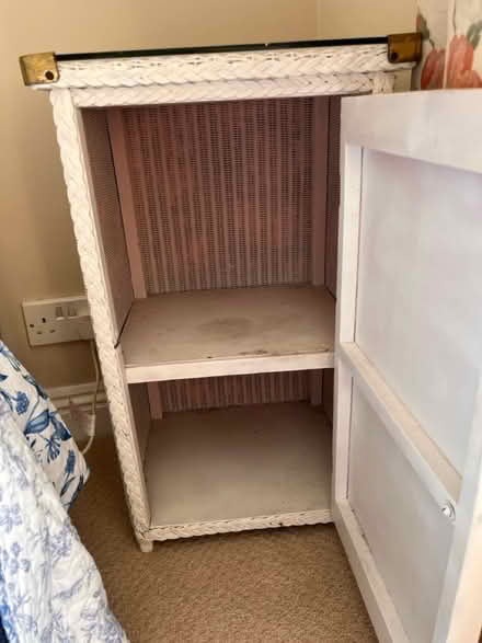 Photo of free Lloyd loom bathroom cabinet (TA19 0Ly) #2