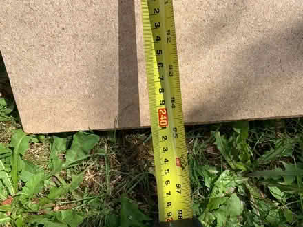 Photo of free sheet of chipboard one cut edge (Blagdon BS40) #2