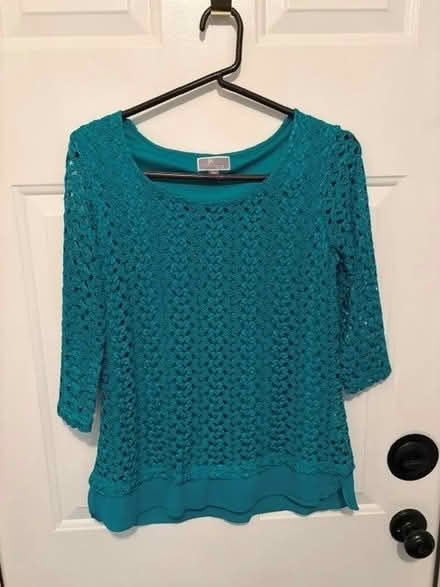 Photo of free Teal Crochet-Lace Layered Top (Thornwood, NY) #1