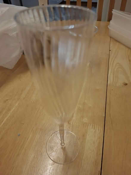 Photo of free 23 plastic champagne flutes (Heath, CF14) #2