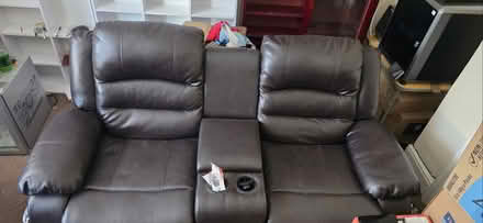 Photo of free 2 seater leather sofa (Newhaven BN9) #1
