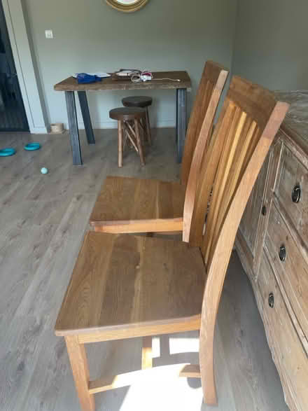 Photo of free 2 Solid wooden chairs (Marlborough) #2
