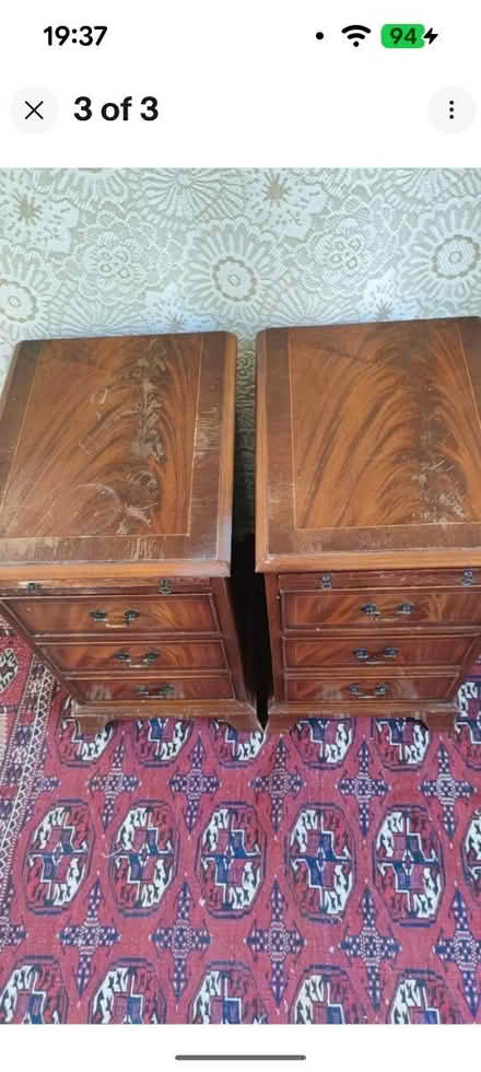 Photo of free Vintage Mahogany bedside tables (Neasden NW10) #1