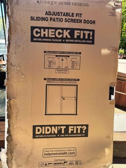 Photo of free Screen door (East side Santa Cruz) #1