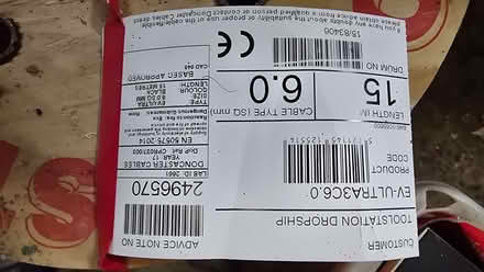 Photo of free Ev cable 6mm 15m (Fenwick DN6) #1