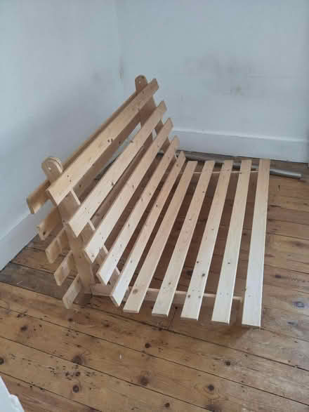 Photo of free Green velvet futon sofa bed (Fiveways, Brighton BN1) #2