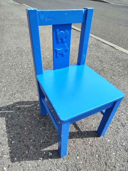 Photo of free Blue children's chair (Middlewood S6) #1