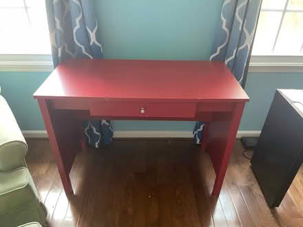 Photo of free Red desk and chair (Falls Road Park) #2