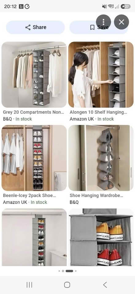 Photo of Hanging shoe storage (Johnstone) #1