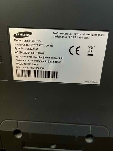 Photo of free Tv (South Kensington SW3) #4