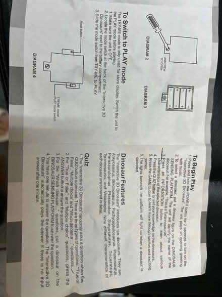 Photo of free Electronic dinosaur interactive toy (Westbrook WA5) #4