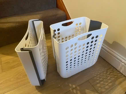 Photo of free Wall Hanging Laundry Basket White Foldable Laundry Hamper (Pooley Bridge CA10) #1