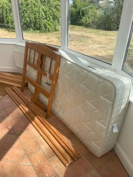 Photo of free Pine single bed (WR13 Berrow) #4