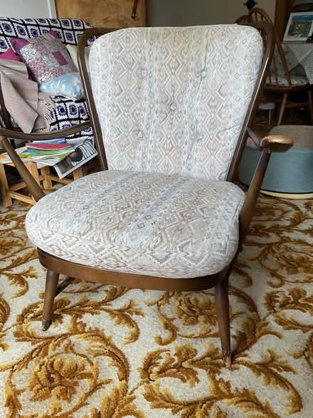 Photo of free Ercol sofa and 2 chairs original cushions (Rockcliffe DG5) #1