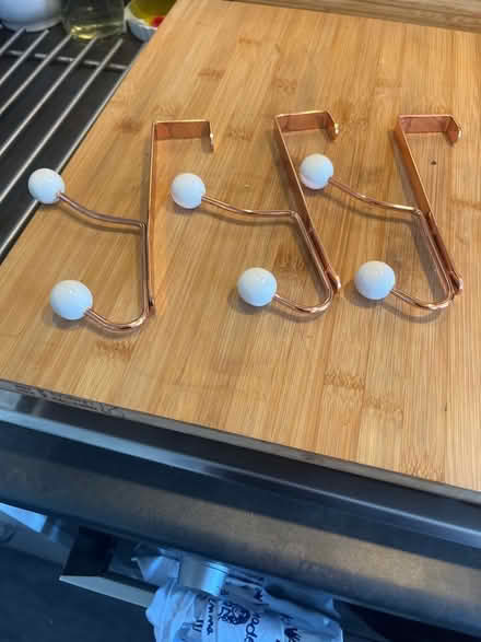 Photo of free Three rose gold over door hooks (Emerson's Green BS16) #1