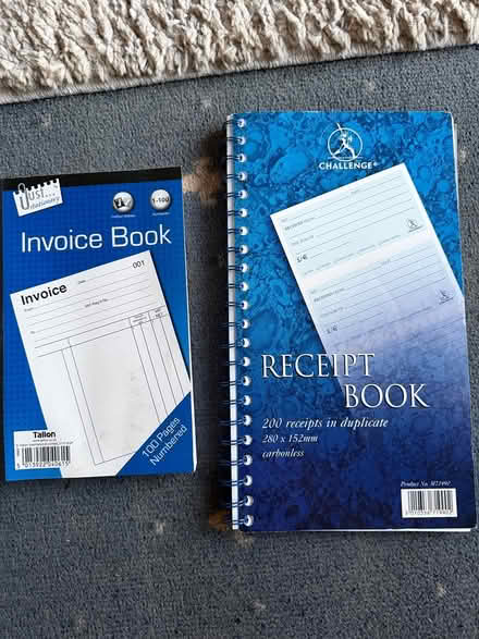 Photo of free New Receipt and invoice books (Shirley, Croydon CR0) #2