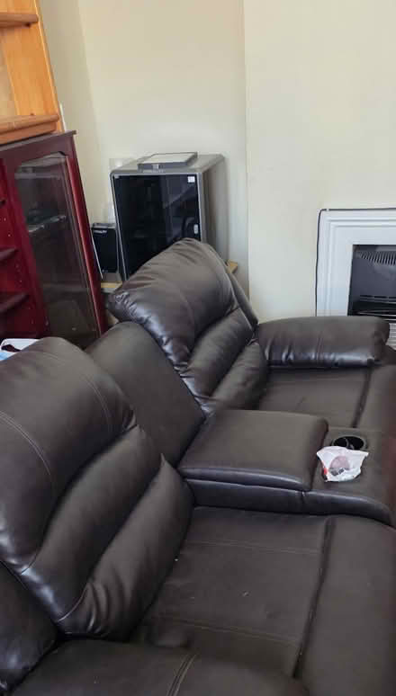 Photo of free 2 seater leather sofa (Newhaven BN9) #2