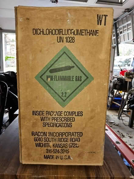 Photo of free R12 Refrigerant (Friendswood FM 518 & FM 528) #2
