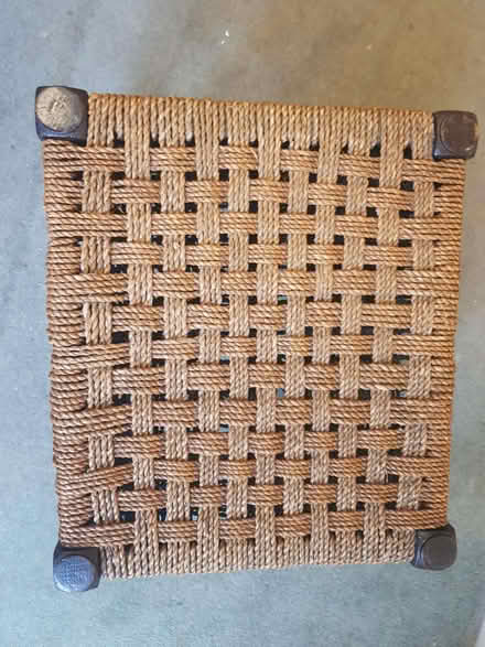 Photo of free Small vintage rattan stool (Timperley WA15) #1