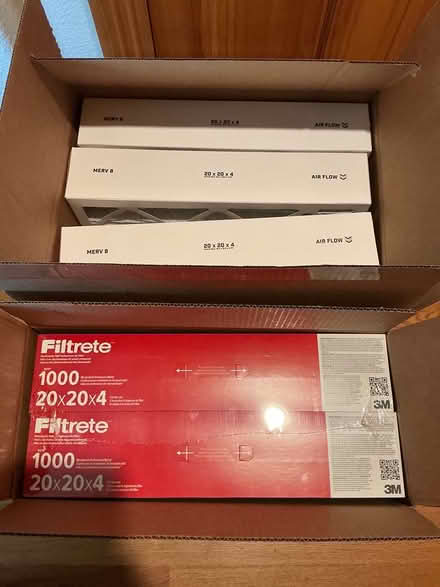 Photo of free 20x20x4 furnace filters (Central Park) #1