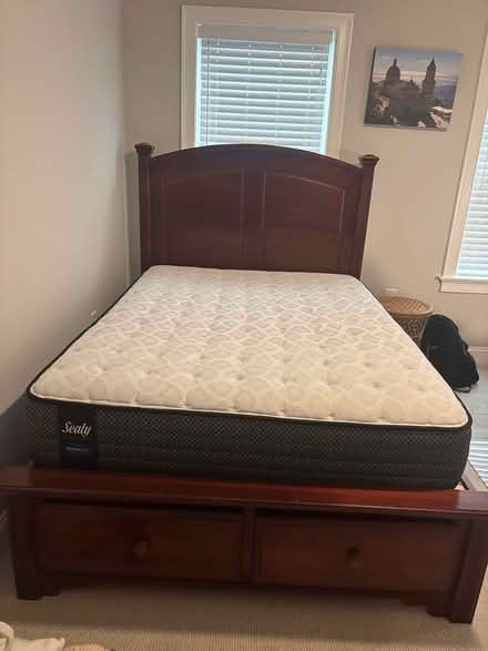 Photo of free Full Size Bed and Mattress (Garage) #1