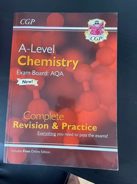 Photo of free AQA Chemistry A Level revision book (Timperley WA15) #1