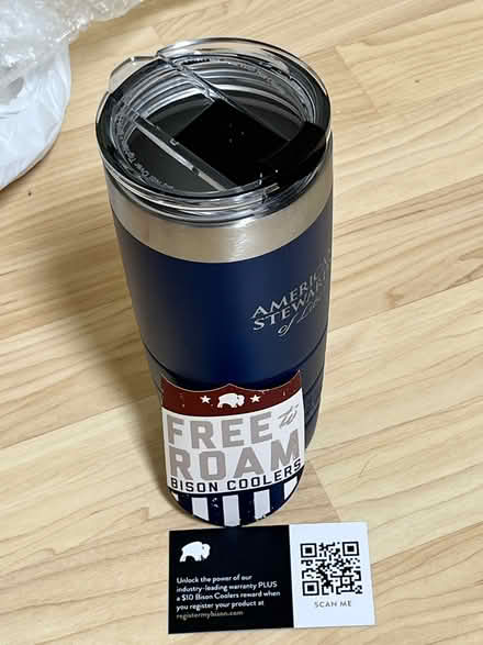 Photo of free Stainless Steel Travel Coffee Cup (Wolfe & Reed) #1