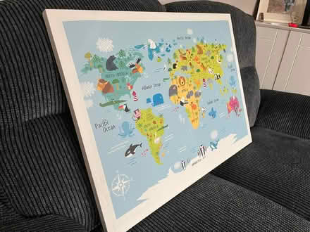 Photo of free Kids world map canvas (Southport PR8) #1