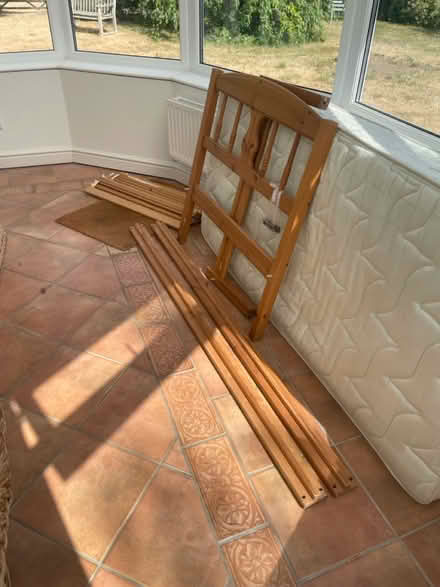 Photo of free Pine single bed (WR13 Berrow) #2