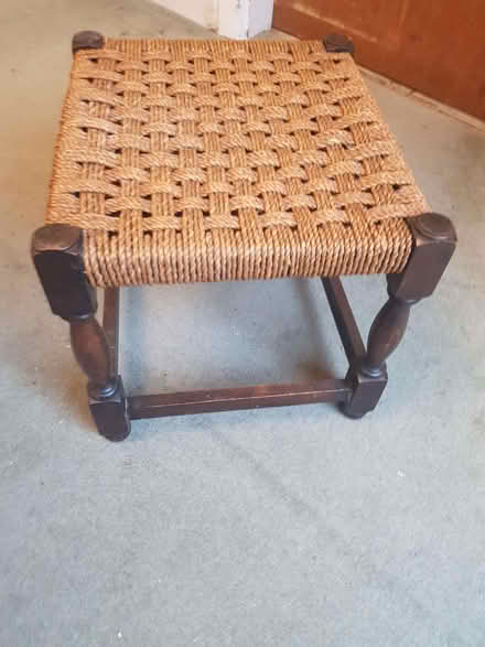 Photo of free Small vintage rattan stool (Timperley WA15) #3