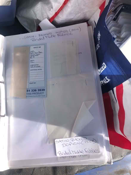 Photo of free Fabric swatch folders (M15 Hulme) #4