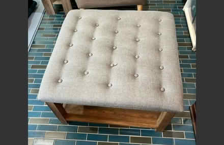 Photo of free Padded coffee table w/ shelf (Benicia) #1