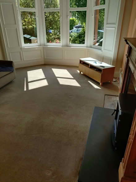 Photo of free Carpet & underlay- 4.6 x 3.3m (Shedden G76) #1