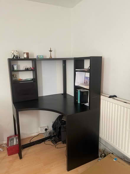 Photo of free Black ikea computer desk (Greenford UB1) #3