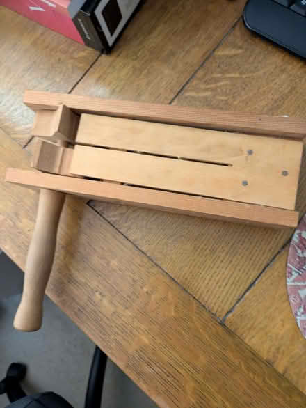 Photo of free Wooden football rattle (Galmington TA1) #1