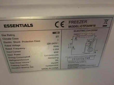 Photo of free Small freezer (Southborough TN4) #2