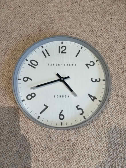 Photo of free Baker+Brown Clock 12” (not working) (Ha1) #1
