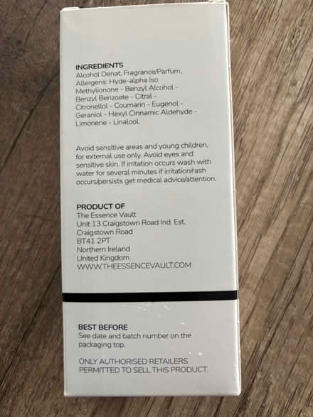Photo of free Perfume (Essence Vault 210) (Templepatrick BT39) #4