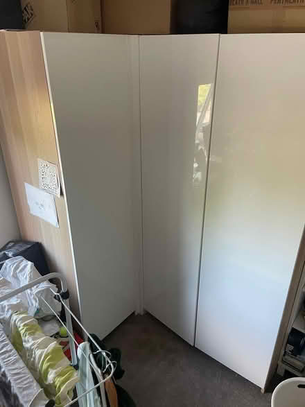 Photo of free John lewis corner wardrobe - white (Hampton TW12) #1
